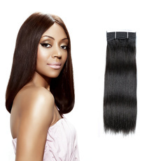 Brazilian Remy Hair Silky Yaki Straight 1pc/pack 100g RC0539
