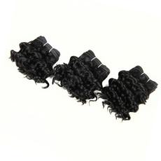 Rebecca Brazilian Hair Curly Weave African American Deep Wave 3pcs/pack Extension Full Head Set 