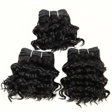 Rebecca Brazilian Hair Curly Weave African American Deep Wave 3pcs/pack Extension Full Head Set 
