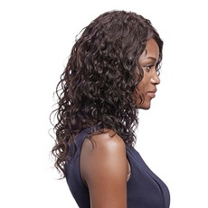Rebecca Human Hair Middle Length Deep Wave Curly Wavy Wig 19 Inch