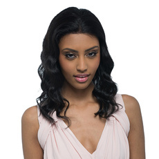 Rebecca Human Hair Wavy Deep Curly Natural Lace Wave Wig 17 Inch