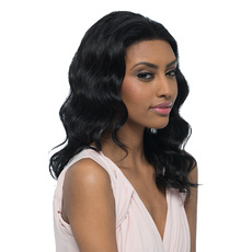 Rebecca Human Hair Wavy Deep Curly Natural Lace Wave Wig 17 Inch