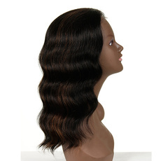 Rebecca Human Hair Wavy Deep Curly Natural Lace Wave Wig 17 Inch