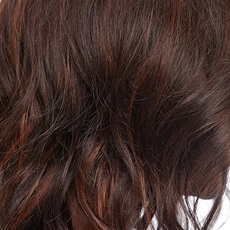Rebecca Ombre Human Hair Wavy Wig Mid-Length Loose Wave 17 Inch