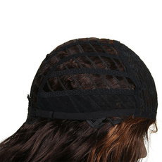 Rebecca Ombre Human Hair Wavy Wig Mid-Length Loose Wave 17 Inch