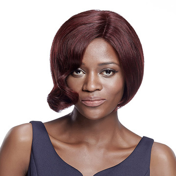 Rebecca Short Human Virgin Hair Bob Wig With Wave Hair 10 Inch
