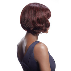 Rebecca Short Human Virgin Hair Bob Wig With Wave Hair 10 Inch