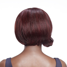 Rebecca Short Human Virgin Hair Bob Wig With Wave Hair 10 Inch