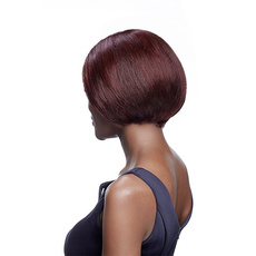 Rebecca Short Human Virgin Hair Bob Wig With Wave Hair 10 Inch