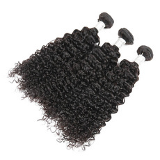 Rebecca 3Pcs/Lot Curly Brazilian Virgin Human Hair Weft/Weaves R5