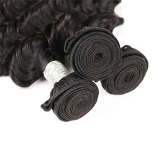Rebecca 3Pcs/Lot Deep Wave Brazilian Remy Human Hair Weft/Weaves R5 RC0740