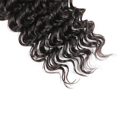 Rebecca 3Pcs/Lot Deep Wave Brazilian Remy Human Hair Weft/Weaves R5 RC0740