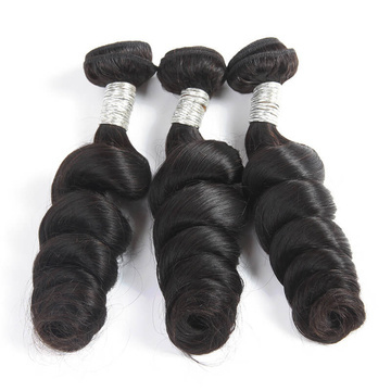 Rebecca 3Pcs/Lot Loose Wave Brazilian Remy Human Hair Weft/Weaves R5 RC0741