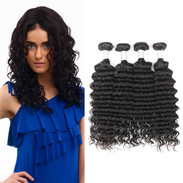 Rebecca 4Pcs/Lot Deep Wave Brazilian Virgin Human Hair Weft/Weaves R5