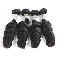 Rebecca 4Pcs/Lot Loose Wave Brazilian Virgin Human Hair Weft/Weaves R5