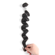 Rebecca 4Pcs/Lot Loose Wave Brazilian Virgin Human Hair Weft/Weaves R5