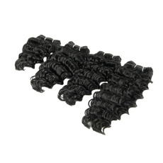 Rebecca Deep Wave <em>Hair</em> Weft 4pcs/pack Full Head Set Extension Buy a send a12" wave
