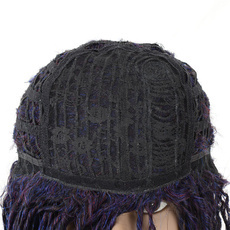 Rebecca Faux Locks Crochet Braids Ombre Dreadlock Synthetic Hair Curly Wig 19 Inch RC0646