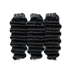 Rebecca Human Hair Nature PRESTIGE WEAVE Wefts Deep Wave Hair Extensions 3pcs