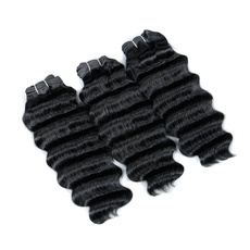 Rebecca Human Hair Nature PRESTIGE WEAVE Wefts Deep Wave Hair Extensions 3pcs