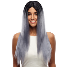 Rebecca <em>Ombre</em> Synthetic <em>Hair</em> Lace Wig Silky Straight  26.5 Inch