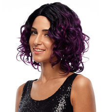 Rebecca Ombre Synthetic Hair Medium Slight Wave Curly Wig 13 Inch RC0667