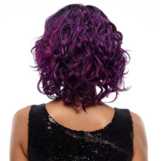 Rebecca Ombre Synthetic Hair Medium Slight Wave Curly Wig 13 Inch RC0667