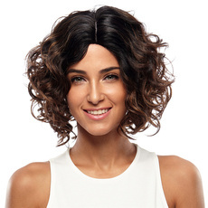 Rebecca Ombre Synthetic Hair Medium Slight Wave Curly Wig 13 Inch RC0667