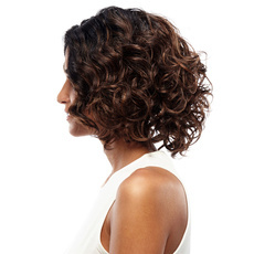 Rebecca Ombre Synthetic Hair Medium Slight Wave Curly Wig 13 Inch RC0667