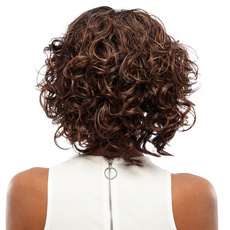 Rebecca Ombre Synthetic Hair Medium Slight Wave Curly Wig 13 Inch RC0667