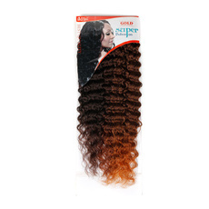 Rebecca Synthetic <em>Hair</em> Weave Curly Wave 24 Inch 3pcs/pack <em>Ombre</em> Extension