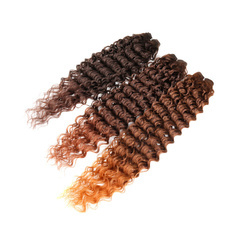Rebecca Synthetic Hair Weave Curly Wave 24 Inch 3pcs/pack Ombre Extension