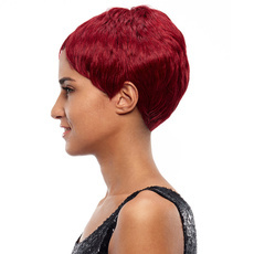 Short Straight Synthetic Hair Pixie Wig 8.5 Inch RC0671