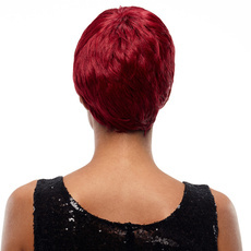 Short Straight Synthetic Hair Pixie Wig 8.5 Inch RC0671