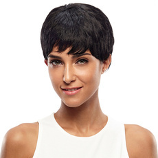 Short Straight Synthetic Hair Pixie Wig 8.5 Inch RC0671
