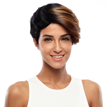 Synthetic Hair Blonde Wig Short Pixie Cut Straight 8.5 Inch RC0675