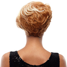 Synthetic Hair Blonde Wig Short Pixie Cut Straight 8.5 Inch RC0675