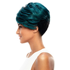 Synthetic Hair Short Pixie Cut Straight Ombre Wig 11 Inch RC0665