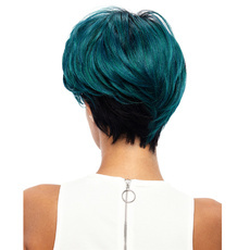 Synthetic Hair Short Pixie Cut Straight Ombre Wig 11 Inch RC0665