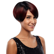 Synthetic Hair Short Straight Pixie Cut Wig 8 Inch RC0674
