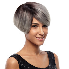Synthetic Hair Short Straight Pixie Cut Wig 8 Inch RC0674