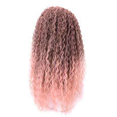 Synthetic Lace Part Ombre Long Afro Kinky Curly Lace Wig 26 Inch RC0611