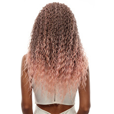 Synthetic Lace Part Ombre Long Afro Kinky Curly Lace Wig 26 Inch RC0611