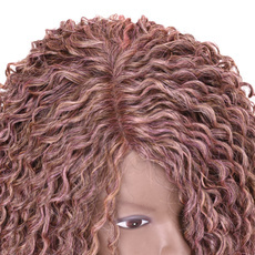 Synthetic Lace Part Ombre Long Afro Kinky Curly Lace Wig 26 Inch RC0611