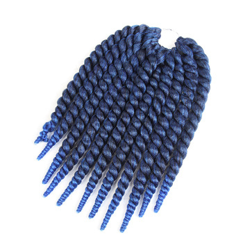  2pcs Synthetic Hair Mambo Satin Twist Crochet Braid Hair Weave Extension 