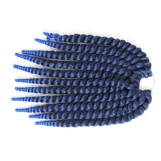  2pcs Synthetic Hair Mambo Satin Twist Crochet Braid Hair Weave Extension 