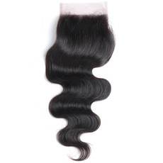  Brazilian Remy Hair Lace Frontal Closure Nature Body Wave 4*4 Closure RC0877