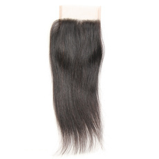  Brazilian Remy Hair Lace Frontal Closure Nature Straight 4*4 Closure RC0875