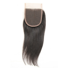  Brazilian Remy Hair Lace Frontal Closure Nature Straight 4*4 Closure RC0875