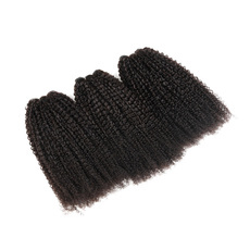 Malaysian Remy Hair Weft Natural Kinky Straight Virgin Hair Weaves 10 inch~22 inch